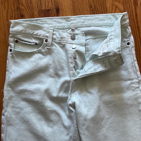 LEVI’S Wedgie Straight Fit size 29 jeans in cyan - Picture 5 of 6